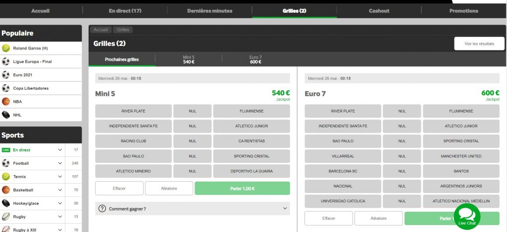 Betway grilles